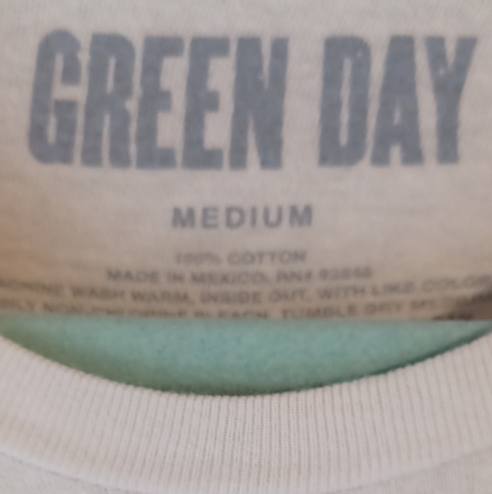 Upcycled Green Day Graphic Long Sleeve Shirt - Picture 8 of 8